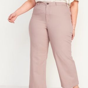 wide leg cropped pants